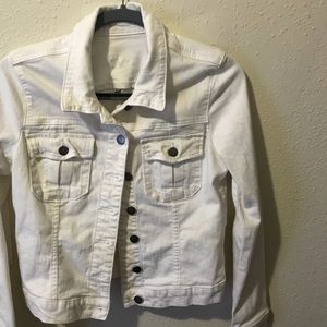 White denim jean jacket